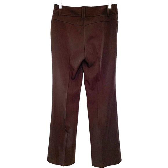 Tracy Evans Limited Dress Slacks Womens Size 7 Dark Brown Boot Cut - Picture 2 of 7